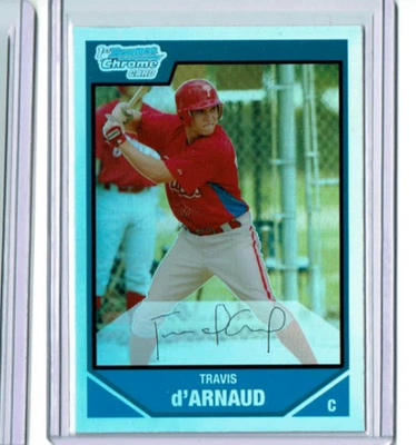 Travis d'Arnaud 2007 Bowman Chrome Refractor #BDPP14 Philadelphia Phillies - Image 1 of 2