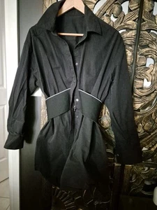 Alexander Wang Shirt Dress Logo Belt Size M - Picture 1 of 8