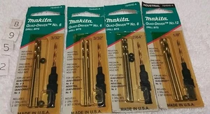 4pc MAKITA QUAD-DRIVER REPLACEMENT DRILL BITS #6-#8-#12 USA 🇺🇸 - Picture 1 of 4