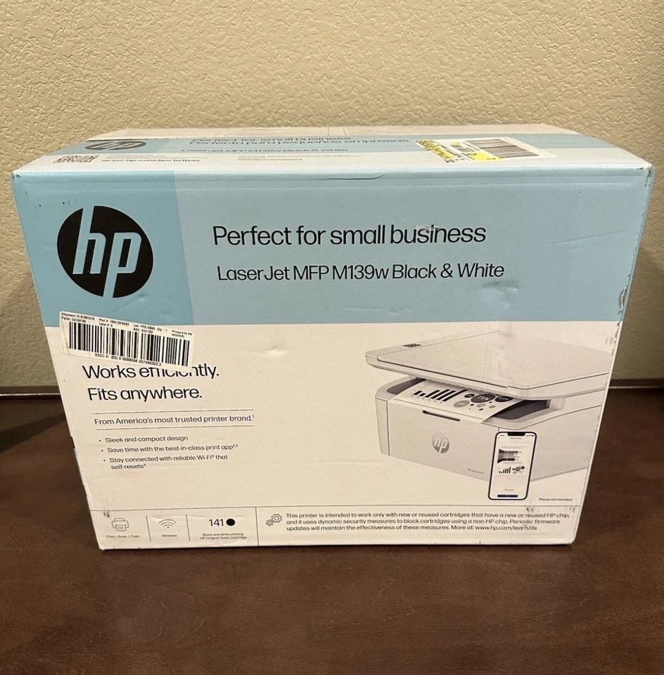 HP LaserJet MFP M139w Black & White All-In-One Printer | Wireless | 7MD70F - Image 1 of 1