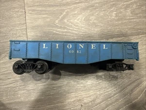 Vintage 1952-54 LIONEL 6032 LIONEL 027 gauge BLUE PLASTIC GONDOLA CAR Train RR - Bild 1 von 5