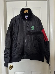 Starter x Ty Mopkins Mens XXL MLB Baseball Detroit Tigers Full Zip Bomber Jacket - Picture 1 of 23