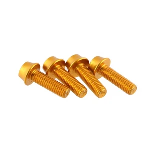 Wolf Tooth Components Aluminum Bottle Cage Bolt, 4 pcs - Gold - Picture 1 of 1