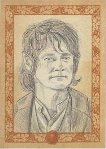 Bilbo Baggins Martin Freeman The Hobbit LOTR Lord of the Rings Sketch Card 1/1 - Picture 1 of 2