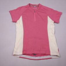 Smartwool Cycling Shirt Medium Womens Mountain Bike Pink Sheep Logo Merino Wool