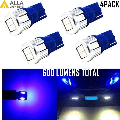 Allá Lighting 4x Azul 6-LED Mapa Interior Cúpula Etiqueta Cortesía Bombillas Lámparas 194 Foto 1 de 4