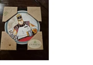 Cypress Home Stone 4  Coasters Bountiful Flo's Diner Theme Cafe Coffee  NEW - Picture 1 of 5