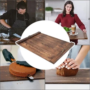 30x22" Holzofen Abdeckung mit Griffen Platz Erweiterbar Herdplatte Abdeckung Serviertablett - Bild 1 von 9