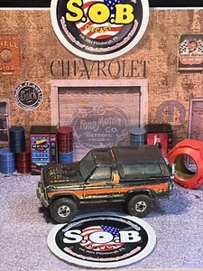 Hot Wheels Blackwalls 1980 Ford Bronco 4x4 Black Diecast 1:64 USED VG Condition - Picture 1 of 8