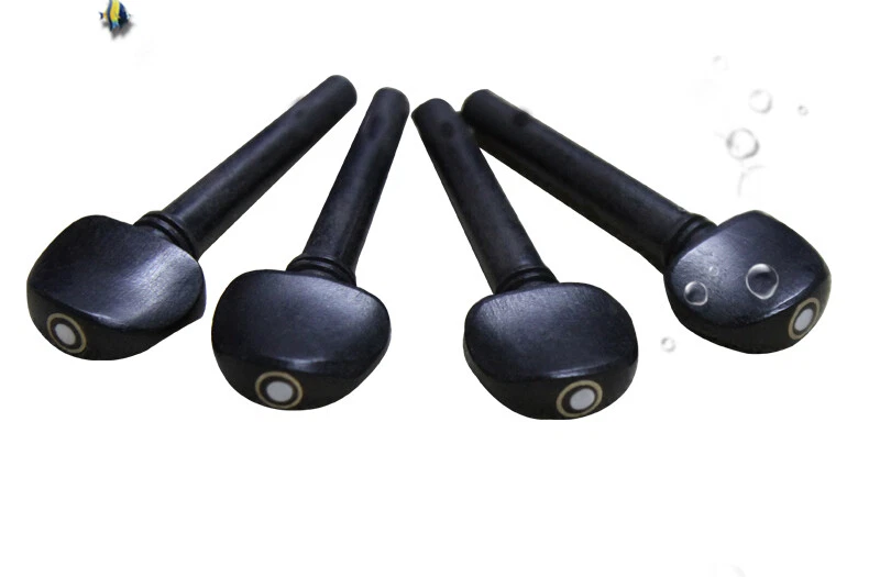4 clavijas de viola, clavija de viola de madera de ébano de alta calidad, clavijas de afinación de cuerda para viola Foto 1 de 4