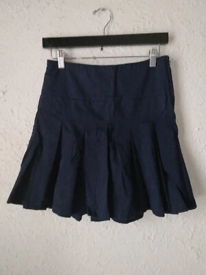 Falda/pantalones cortos de uniforme plisado azul marino Cherokee talla 14 debajo Foto 1 de 4
