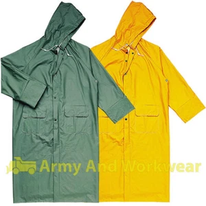 Chaqueta de Lluvia Delta Plus Impermeable Larga Larga Larga Larga Abrigo de Trabajo con Capucha Abrigo de Trabajo Exterior - Imagen 1 de 3