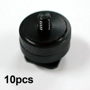 LSP [10-Pack] Durable 1/4"-20 Tripod Mount Screw Flash Camera Hot Shoe Adapter - Picture 1 of 5