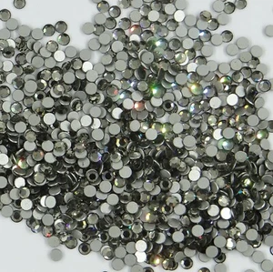 2000 SS9 BD : 100 strass Swarovski fond plat SS9 (2,6mm) BLACK DIAMOND - Picture 1 of 4