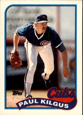 1989 Topps Traded Chicago Cubs Baseball Card #60T Paul Kilgus