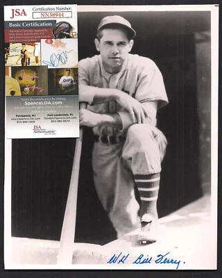 Wm H Bill Terry Autographed 8x10-JSA COA Baseball HOF New York Giants-D-1989 - Image 1 of 2