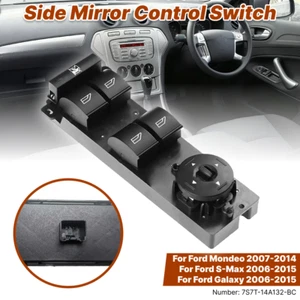 For Ford Mondeo 2007-2014 S-Max 2006-2015 Front Side Mirror Control Switch - Picture 1 of 7
