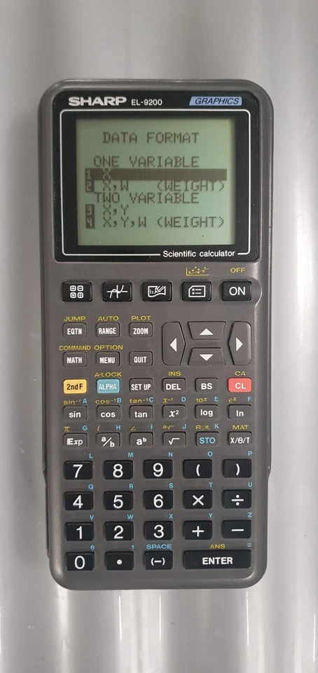 Sharp EL-9200 Scientific Graphics Calculator With Lid Made In Taiwan - Image 1 of 3