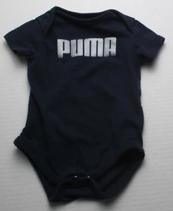 Infant Baby Boys 0-3 Months Puma Blue and Gray Shirt - Picture 1 of 2