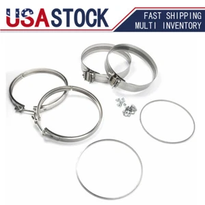 Filter Clamp & Gasket Kit Detroit Engines A680950202 A6809950302 A6804910480 - Picture 1 of 8