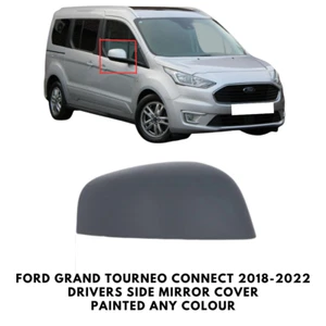 Door Wing Mirror Cover Painted For Ford Grand Tourneo Connect 2018-2022 Right OS - Picture 1 of 4
