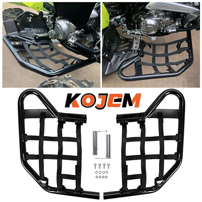 Nerf Bars For Yamaha Raptor 700 YFM 700 YFM700R Black W/ Black Net All Years - Image 1 of 4