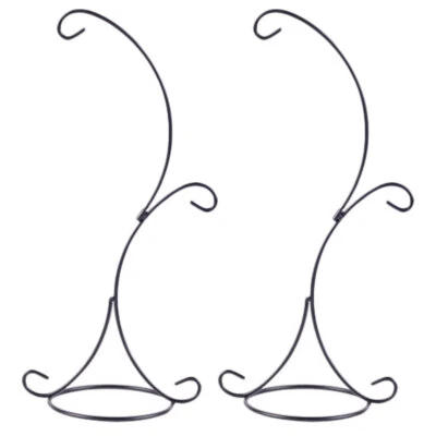Soporte de terrario colgante de 2 piezas con doble gancho soporte para flores soporte para plantas de aire Foto 1 de 4