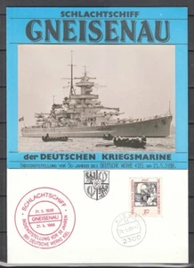 Geb 51) Schiffe: Sonderblatt GNEISENAU, Schlachtschiff d.Kriegsmar. ! 2 Scans ! - Bild 1 von 1