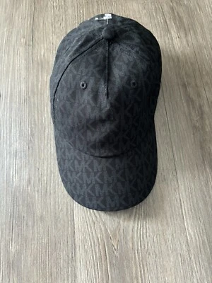 Michael Kors Unisex MK Logo Baseball Hat Cap Black Grey One Size New! NWT - Image 1 of 4