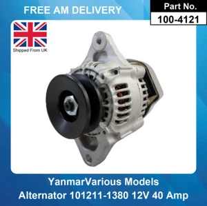 Alternator For Yanmar 101211-1380 129240-77200 TNV-70 3 TNE-88-TB4 TNE-88-TB - Picture 1 of 5