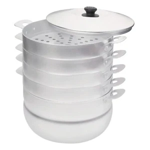 Kalitva Vaporera Albóndigas Mantovarka Manto Cocina Aluminio 4 Niveles 6 L Rusa - Imagen 1 de 5