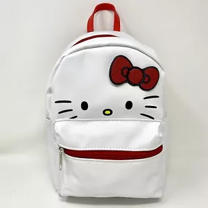 Hello Kitty Mini Rucksack 10"" weiß Kunstleder - Bild 1 von 6