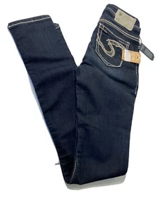 Women’s Silver Jeans  Dark Straight Leg  24x31 ( Bin 107) - Picture 1 of 8