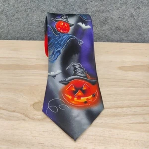 J Jerry Garcia Neck Tie Lust Collection Fifty Eight 58 Halloween Witch Pumpkin - Picture 1 of 9