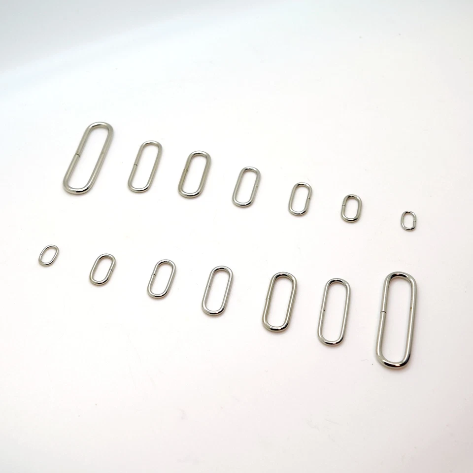 SOLA Metal Oval Loop Rings Wire Formed Buckles for Webbing Strap Tape Bag 10 - 50 mm