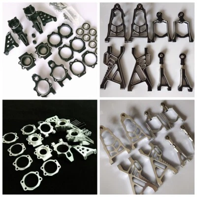 Alloy Front/Rear Suspension Arm + Wheel Hub Carrier for baja 5b 5t 5sc HPI Rovan - Image 1 of 3