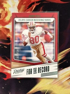 2024 Panini Prestige Jerry Rice For the Record Green Xtra Points /149 #FR-JR - Picture 1 of 4