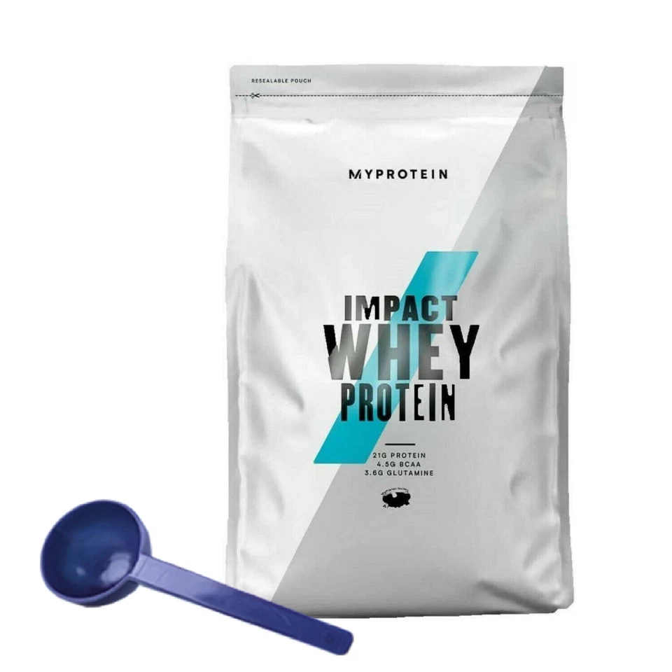 Myprotein Impact Whey  1kg Beutel + Löffel I Eiweiß Protein-Shake Training Diät - Bild 1 von 1
