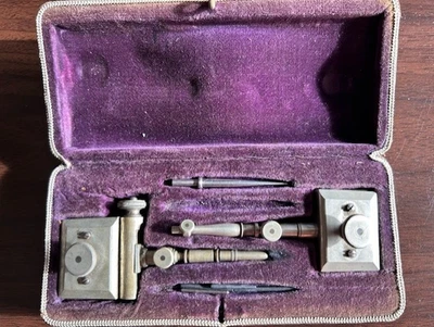 Vintage Architects Trammels for Beam Compass Drafting Drawing Original Box  (78) - Image 1 of 4