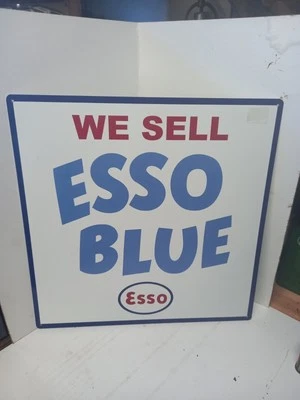 Metal Esso Blue Sign. - Image 1 of 4