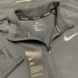 NWT Nike Dry Element Full Zip Running Jacket Dark Gray Black Men’s Size Large - Picture 1 of 7
