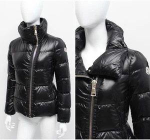 Authentic Women's MONCLER Ilay Quilted Down Puffer Jacket Black Size 1, S - Picture 1 of 19