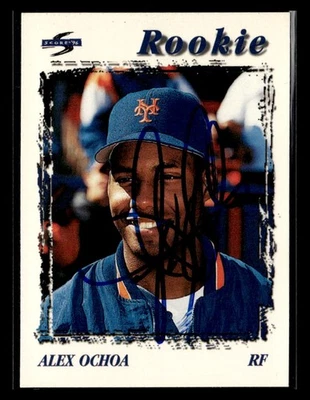 1996 Score #494 Alex Ochoa Signed Auto - Image 1 of 2