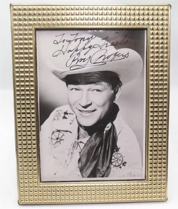 Vtg Roy Rogers Signed 5x7 photograph photo picture Happy Trails autograph - Picture 1 of 2