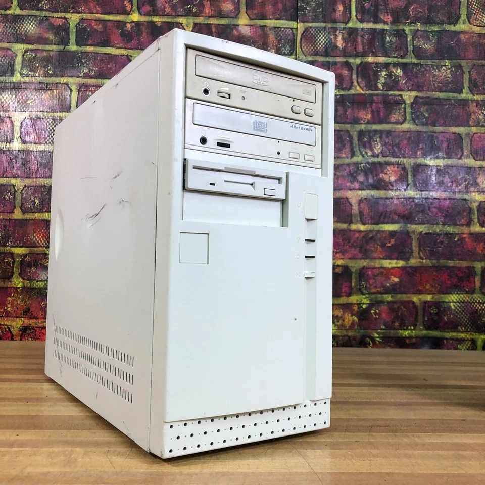 Classic Custom Beige ATX PC DOS Gaming Computer Untested (For Restore Project) - Image 1 of 4