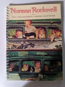 Libro fidanzamento e calendario Norman Rockwell 1997 mai usato - Foto 1 di 4