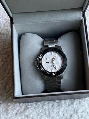 Gucci G-Timeless Sport Stainless Steel Silver Dial Quartz Mens Watch YA126250 - Image 1 of 4