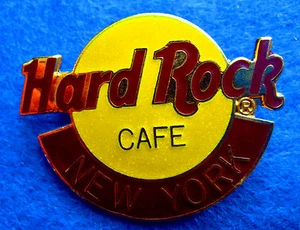 PIN Hard Rock Café DE COLECCIÓN GRANDE HRC CLÁSICO NARANJA 4LC LOGO DELGADO CIUDAD NUEVA YORK - Imagen 1 de 1