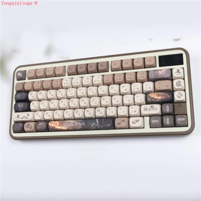 Black Myth: Wukong Game Theme Round Keycaps 140 Pcs Hight MOG PBT Sublimation - Image 1 of 4
