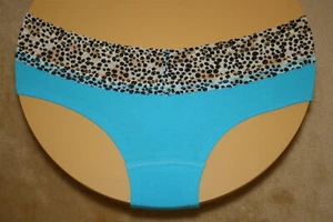 Blue Low Rise Hiphugger w Animal Print Waistband Size S - Picture 1 of 2